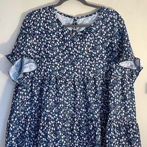 Floral Babydoll Blouse